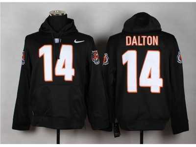Nike Cincinnati Bengals #14 Andy Dalton black jerseys(Pullover Hoodie)