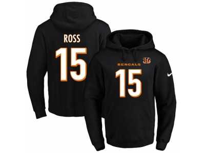 Nike Cincinnati Bengals #15 John Ross Black Name & Number Pullover NFL Hoodie