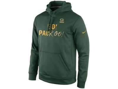 Green Bay Packers Nike Green Gold Collection KO Pullover Performance Hoodie