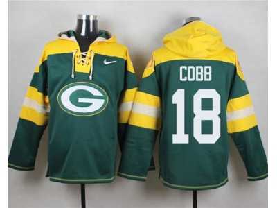Nike Green Bay Packers #18 Randall Cobb Green Player Pullover Hoodie