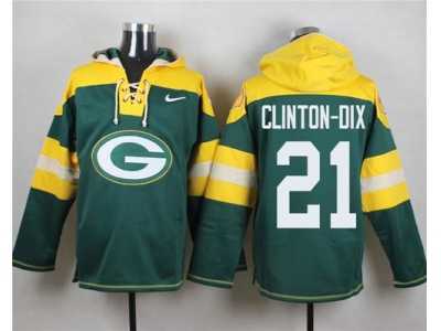 Nike Green Bay Packers #21 Ha Ha Clinton-Dix Green Player Pullover Hoodie