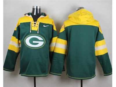 Nike Green Bay Packers Blank Green Player Pullover Hoodie