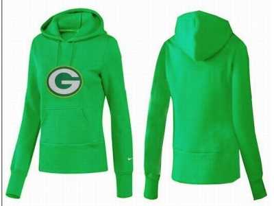 Women Green Bay Packers Logo Pullover Hoodie-025