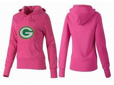 Women Green Bay Packers Logo Pullover Hoodie-026