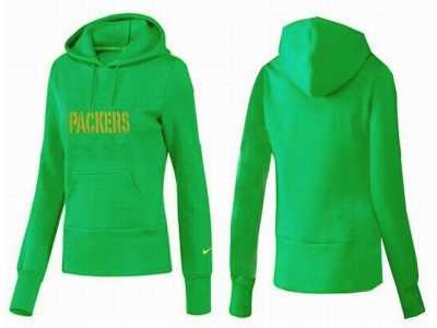 Women Green Bay Packers Logo Pullover Hoodie-098