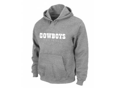 Dallas Cowboys font Pullover Hoodie Grey