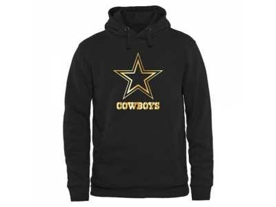Men''s Dallas Cowboys Pro Line Black Gold Collection Pullover Hoodie