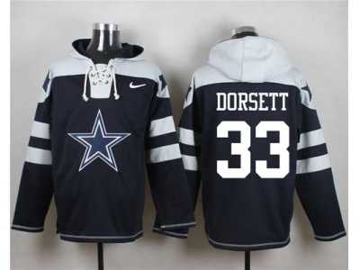 Nike Dallas Cowboys #33 Tony Dorsett Navy Blue Player Pullover Hoodie