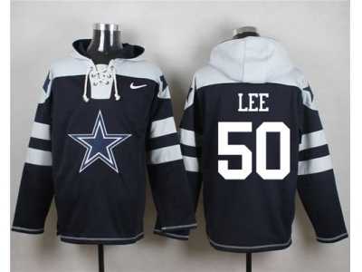 Nike Dallas Cowboys #50 Sean Lee Navy Blue Player Pullover Hoodie