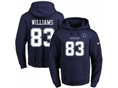 Nike Dallas Cowboys #83 Terrance Williams Navy Blue Name & Number Pullover NFL Hoodie
