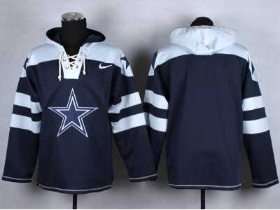 Nike Dallas cowboys blank blue jerseys[pullover hooded sweatshirt]