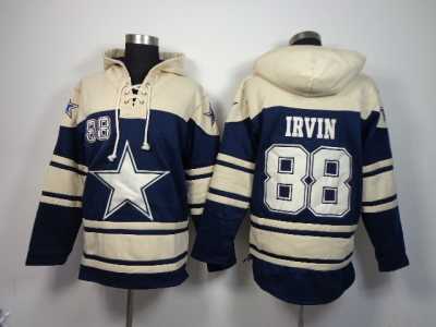Nike dallas cowboys #88 irvin blue-white jerseys[pullover hooded sweatshirt](irvin)