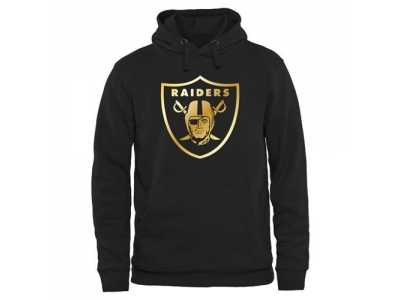 Men''s Oakland Raiders Pro Line Black Gold Collection Pullover Hoodie