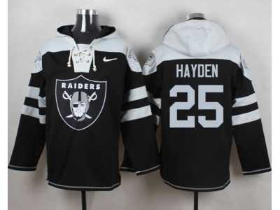 Nike Oakland Raiders #25 D.J. Hayden Black Player Pullover Hoodie