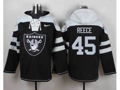 Nike Oakland Raiders #45 Marcel Reece Black Player Pullover Hoodie
