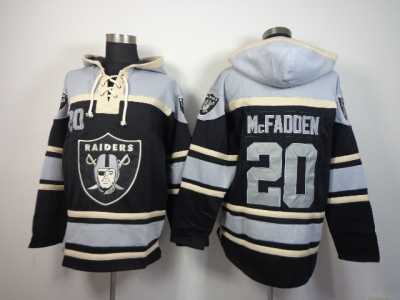 Nike jerseys Okaland Raiders #20 darren mcfadden Grey-black[pullover hooded sweatshirt]