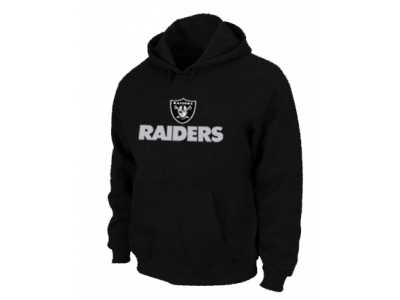 Oakland Raiders Authentic Logo Pullover Hoodie Black