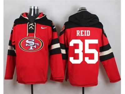 Nike San Francisco 49ers #35 Eric Reid Red Player Pullover Hoodie