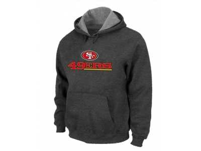 San Francisco 49ers Authentic Logo Pullover Hoodie D.Grey