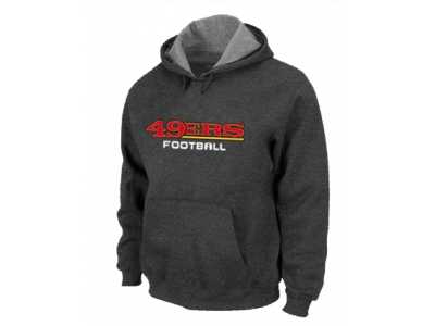 San Francisco 49ers Authentic font Pullover Hoodie D.Grey