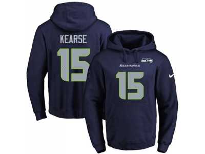 Nike Seattle Seahawks #15 Jermaine Kearse Navy Blue Name & Number Pullover NFL Hoodie