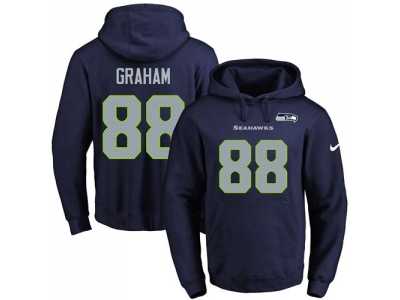 Nike Seattle Seahawks #88 Jimmy Graham Navy Blue Name & Number Pullover NFL Hoodie