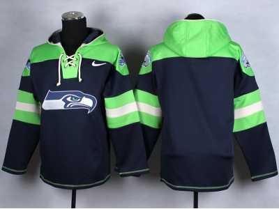 Nike Seattle Seahawks blank blue-green jerseys[pullover hooded sweatshirt]