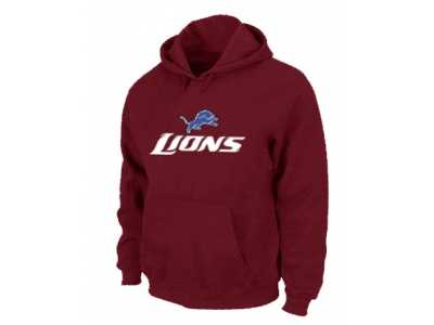 Detroit Lions Authentic Logo Pullover Hoodie RED