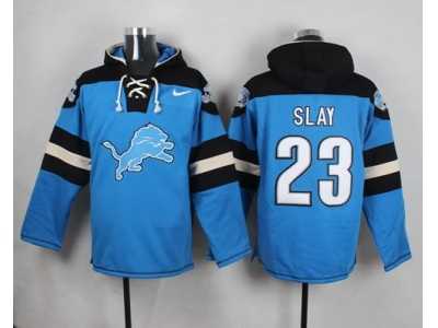 Nike Detroit Lions #23 Darius Slay Blue Player Pullover NFL Hoodie