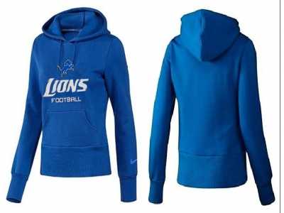Women Detroit Lions Logo Pullover Hoodie-020