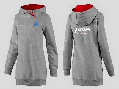Women Detroit Lions Logo Pullover Hoodie-110