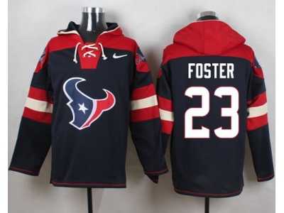 Nike Houston Texans #23 Arian Foster Navy Blue Player Pullover Hoodie