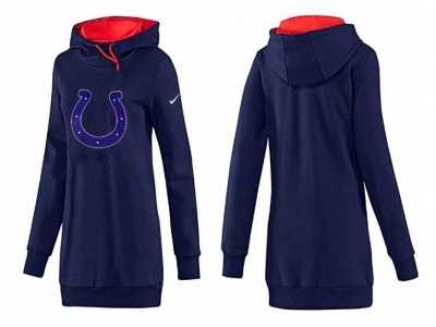 Women Indianapolis Colts Logo Pullover Hoodie-061