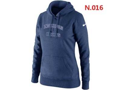 Women NEW Indianapolis Colts Heart & Soul Pullover Hoodie blue