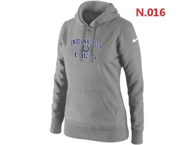 Women NEW Indianapolis Colts Heart & Soul Pullover Hoodie grey