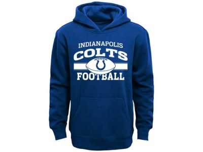 Indianapolis Colts Royal Blue Long Pass Pullover Hoodie