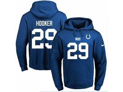 Nike Indianapolis Colts #29 Malik Hooker Royal Blue Name & Number Pullover NFL Hoodie