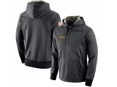 Men's Jacksonville Jaguars Nike Anthracite Salute to Service Player Performance Hoodie