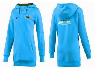 Women Jacksonville Jaguars Logo Pullover Hoodie-036