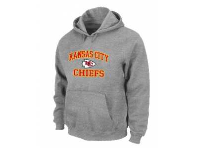 Kansas City Chiefs Heart & Soul Pullover Hoodie Grey