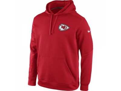 Kansas City Chiefs Nike Red KO Chain Fleece Pullover Performance Hoodie