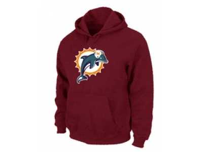 Miami Dolphins Logo Pullover Hoodie RED