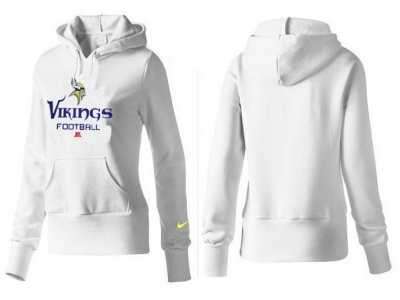 Women Minnesota Vikings Logo Pullover Hoodie-005