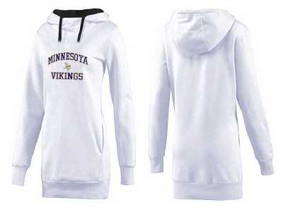 Women Minnesota Vikings Logo Pullover Hoodie-068