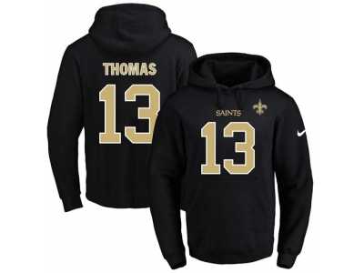 Nike New Orleans Saints #13 Michael Thomas Black Name & Number Pullover NFL Hoodie