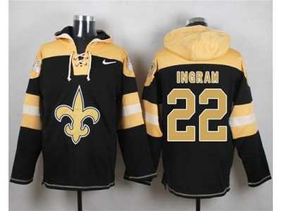 Nike New Orleans Saints #22 Mark Ingram Black Player Pullover Hoodie
