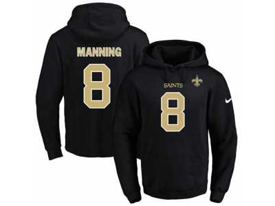 Nike New Orleans Saints #8 Archie Manning Black Name & Number Pullover NFL Hoodie