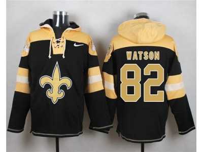 Nike New Orleans Saints #82 Benjamin Watson Black Player Pullover Hoodie