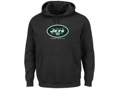 New York Jets Black Critical Victory Pullover Hoodie