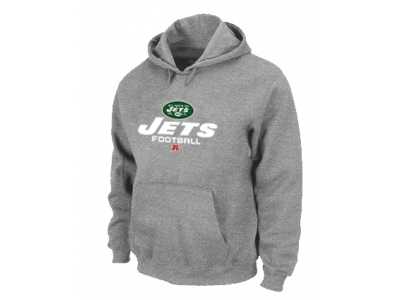 New York Jets Critical Victory Pullover Hoodie Grey
